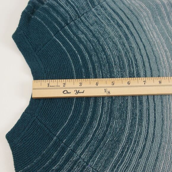 J Jill Ombre Green Gray Knit Sweater Tunic Cotton Blend Womens Sz L Tall - Picture 9 of 10